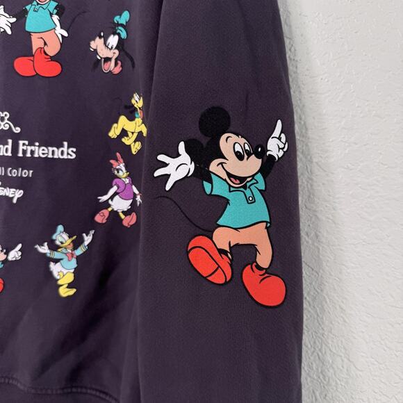 Madhappy Mickey & Friends Sweatshirt XS Disney Crewneck Fleece Gray Sweater - Picture 8 of 14